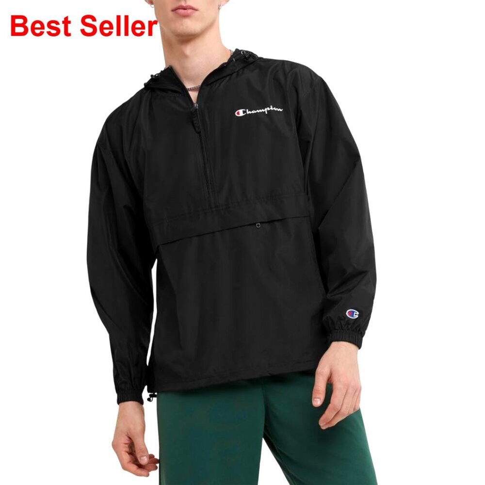 Wind Resistant Water Resistant Full-Zip Stadium Jacket for Men